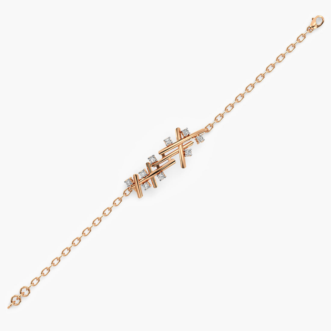 Contemporary Crisscross Bracelet