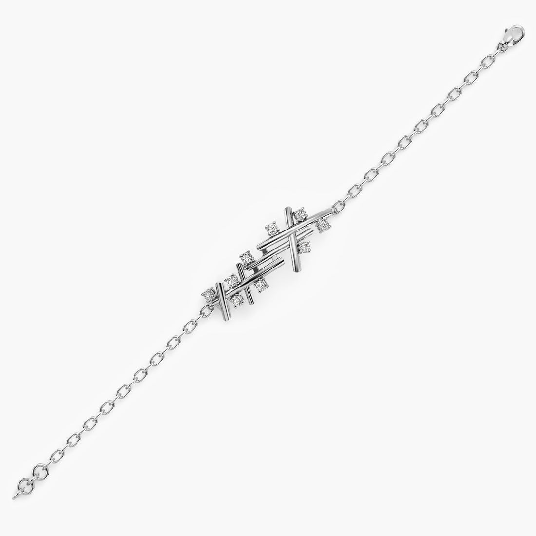 Contemporary Crisscross Bracelet