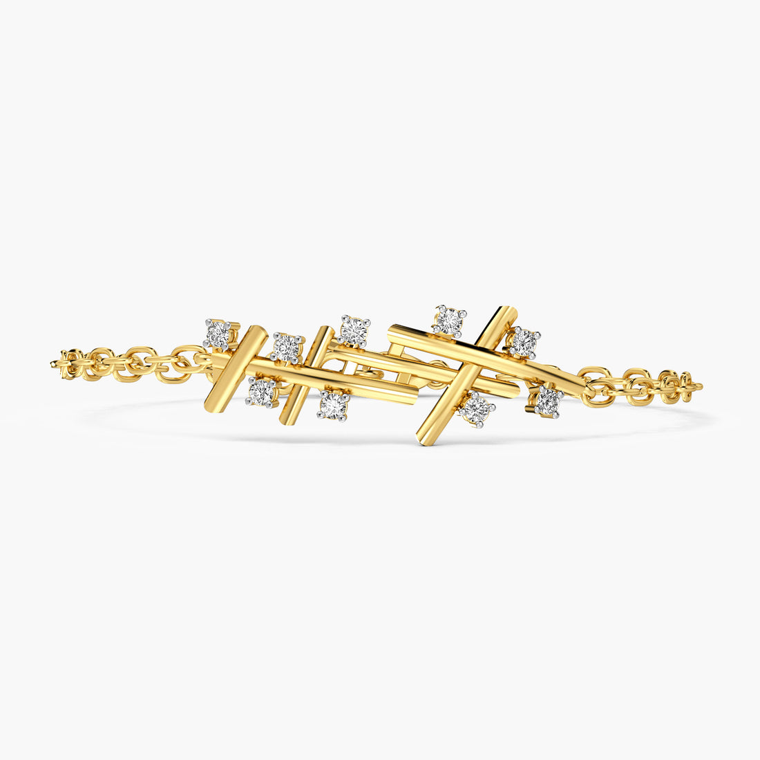 Contemporary Crisscross Bracelet
