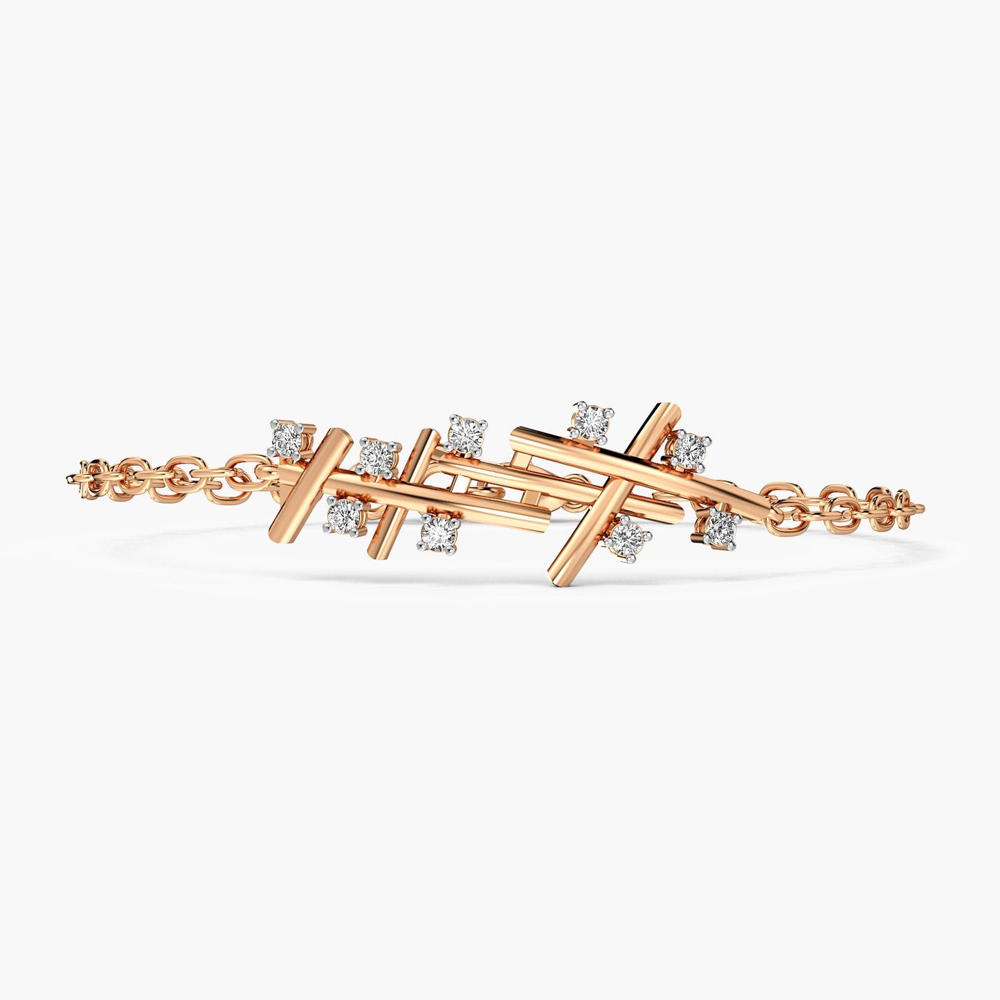 Contemporary Crisscross Bracelet