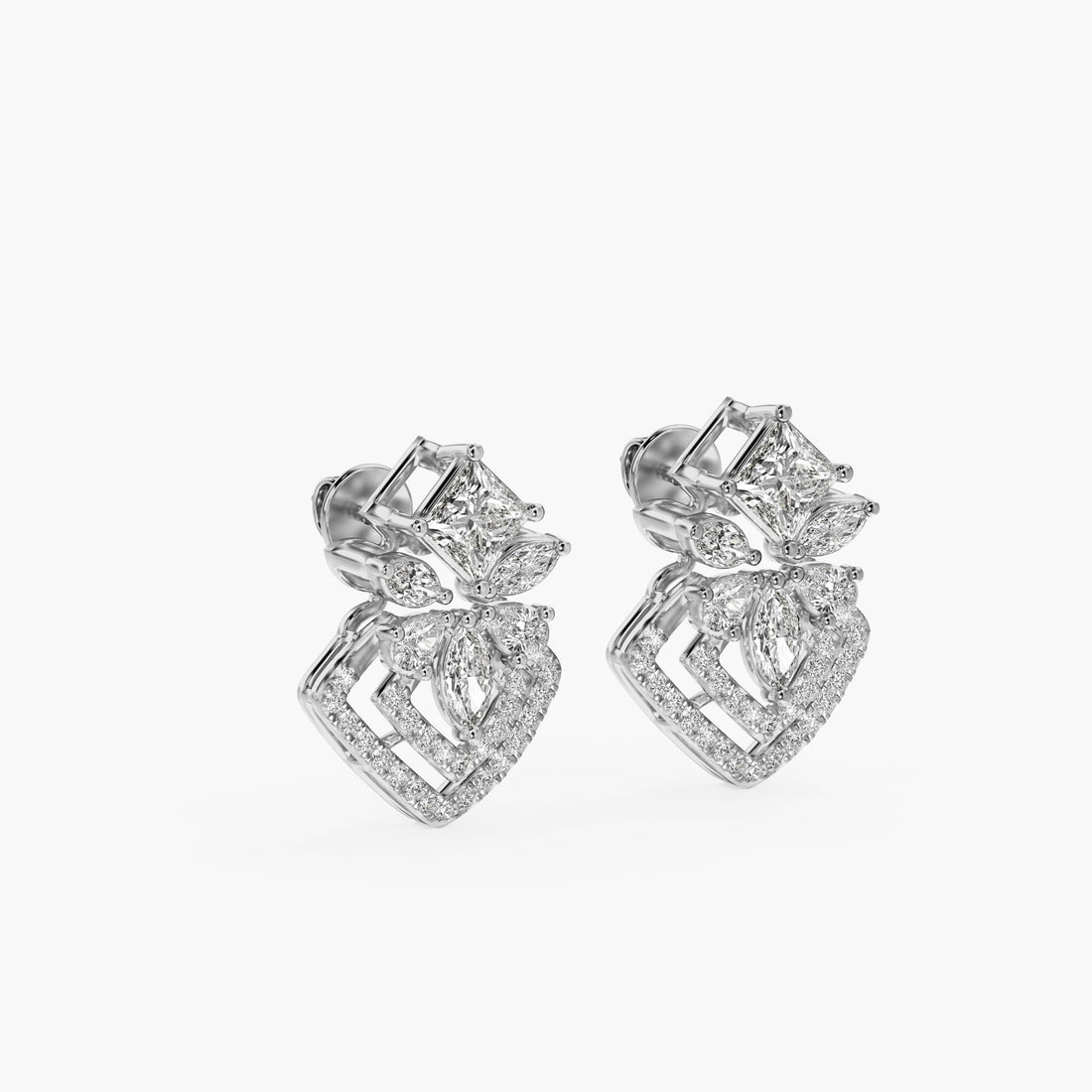 Double Halo Glam Studs